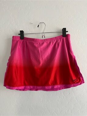 Nike Two-Tone Pink and Red Athletic Skort